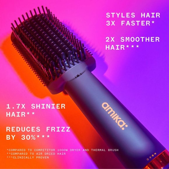 amika: double agent 2-in-1 blow dryer + straightening brush - Picture 4 of 7